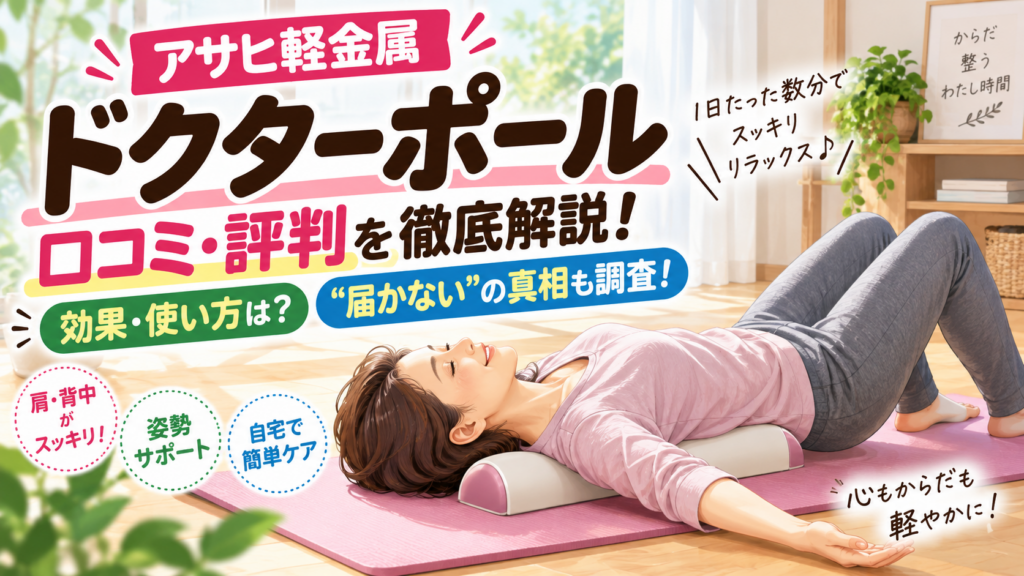 アサヒ軽金属ドクターポールの口コミ・評判は？効果や使い方・届かないの真相まで徹底解説！